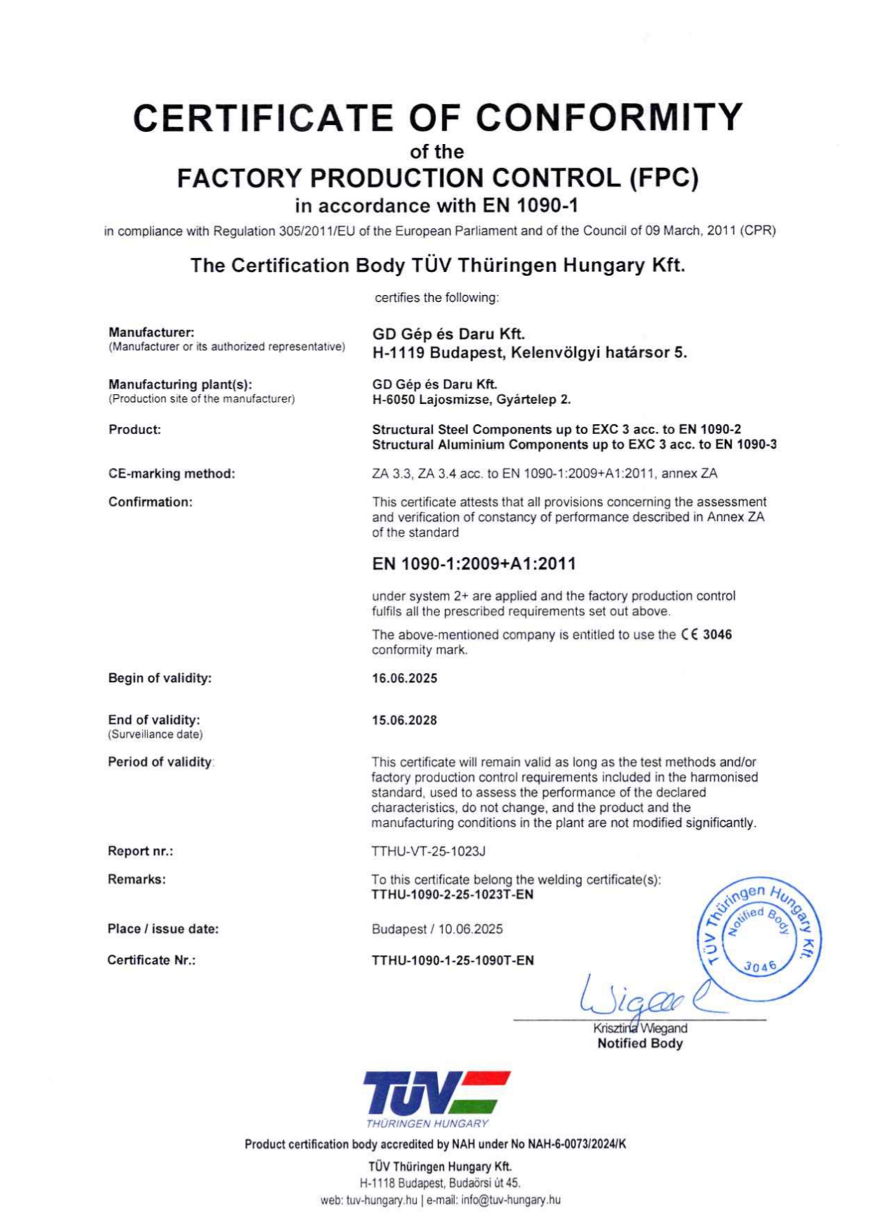 Certificate 8